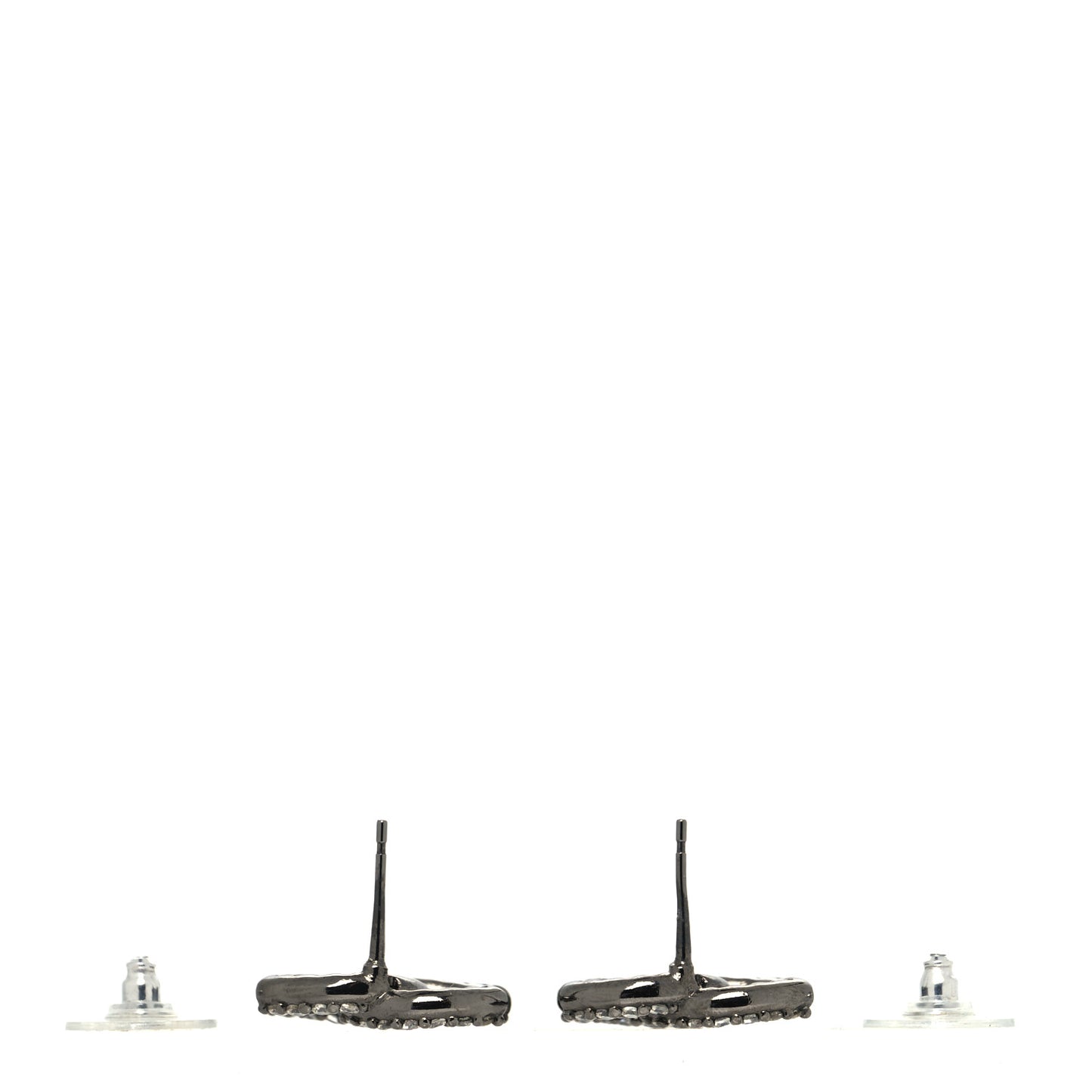 Ruthenium Crystal CC Earrings