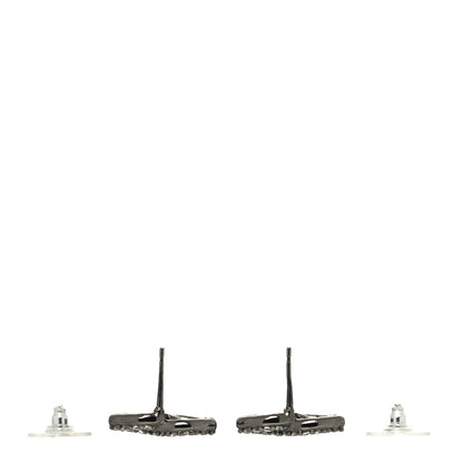 Chanel Ruthenium Crystal CC Earrings 3 of 4
