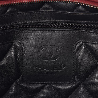 Chanel Lambskin Quilted Large Coco Cocoon Tote Burgundy 6 of 10