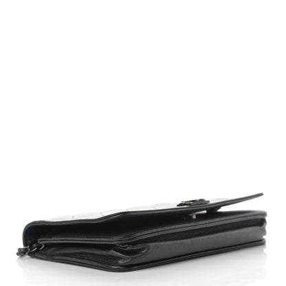 Chanel Caviar Quilted Boy Wallet On Chain WOC So Black 4 of 13