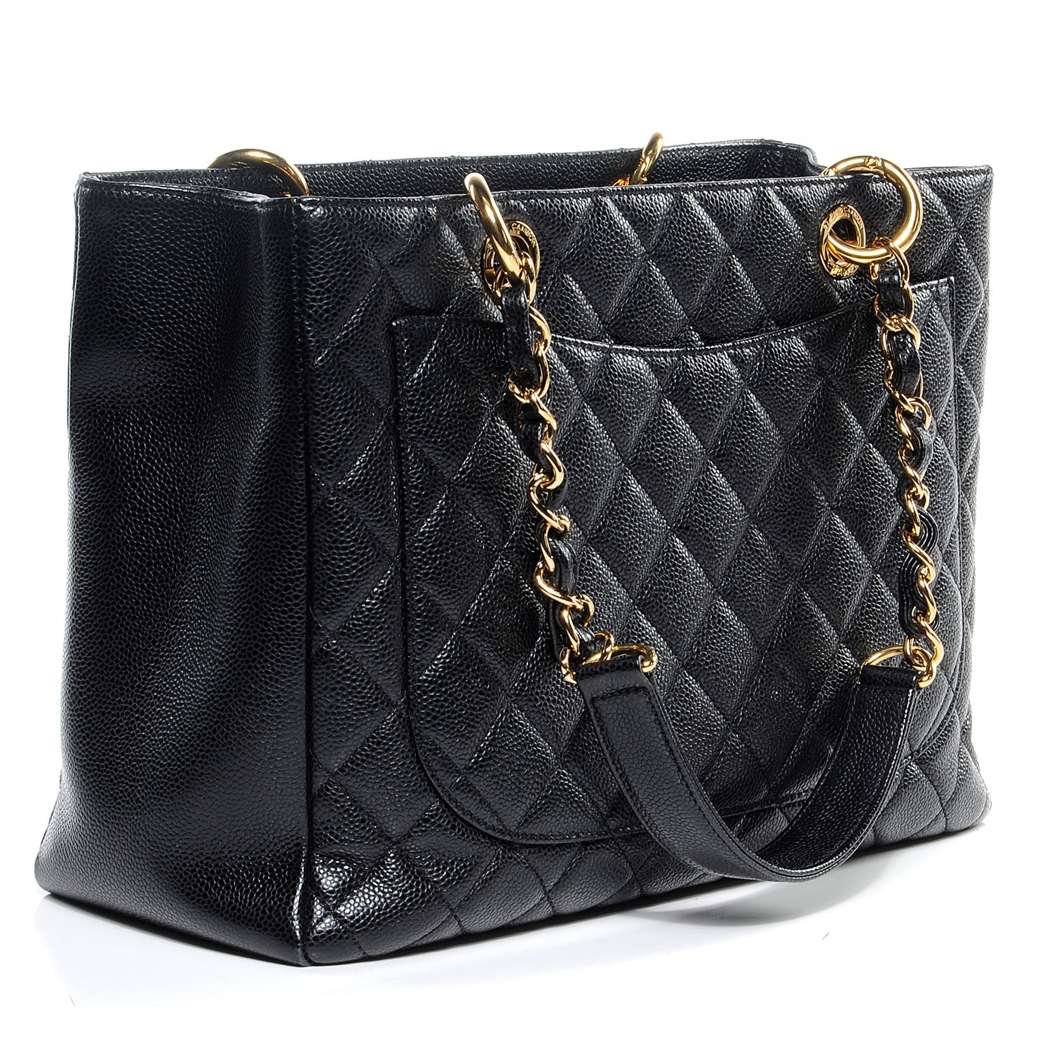 Chanel Caviar Grand Shopping Tote GST Black 3 of 8