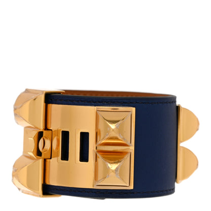 Hermes Swift Collier De Chien CDC Bracelet S Bleu Saphir 3 of 6
