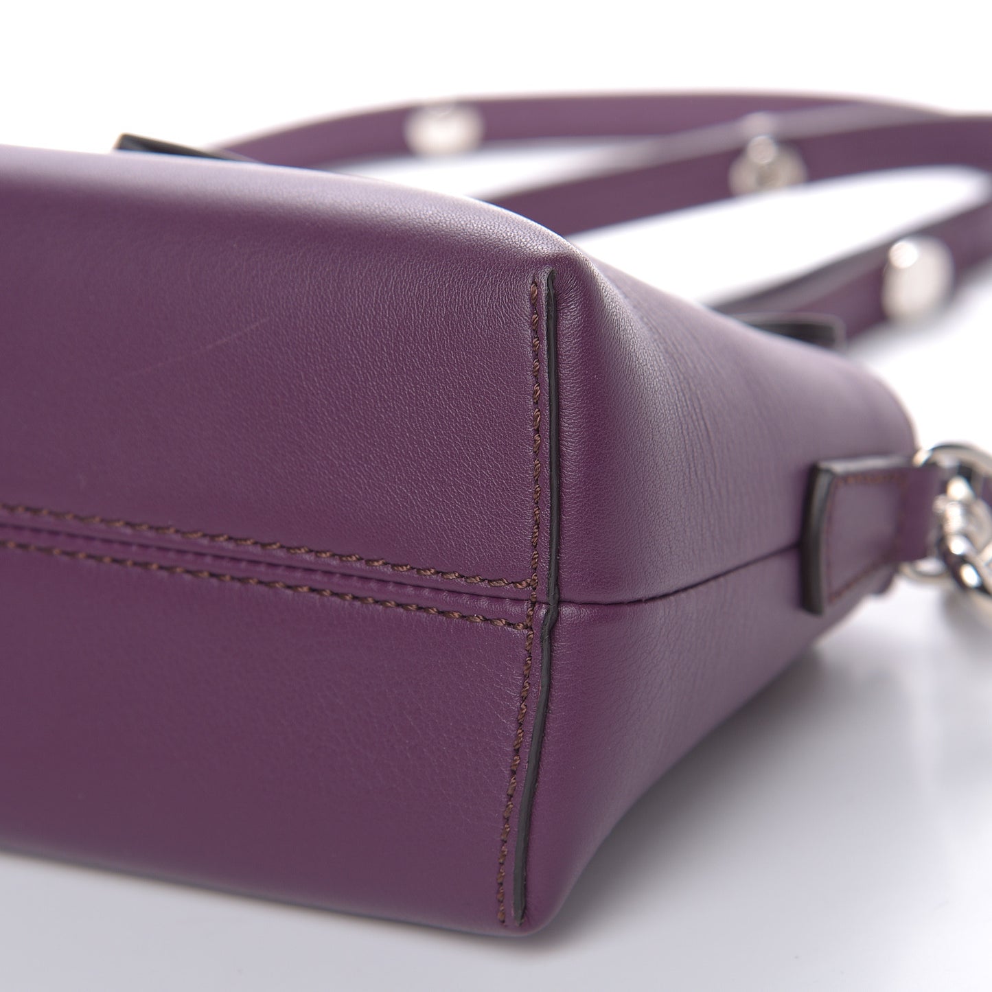Vitello Dolce Mini By The Way Boston Bag Aubergine