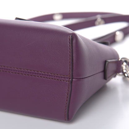 Fendi Vitello Dolce Mini By The Way Boston Bag Aubergine 9 of 10