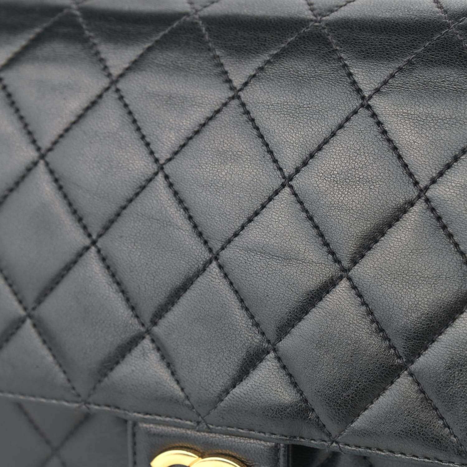 Chanel Lambskin Quilted Medium Single Flap Black 14 of 14