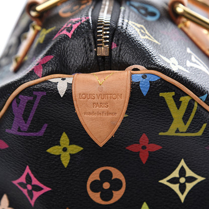 Louis Vuitton Monogram Multicolor Speedy 30 Black 5 of 17
