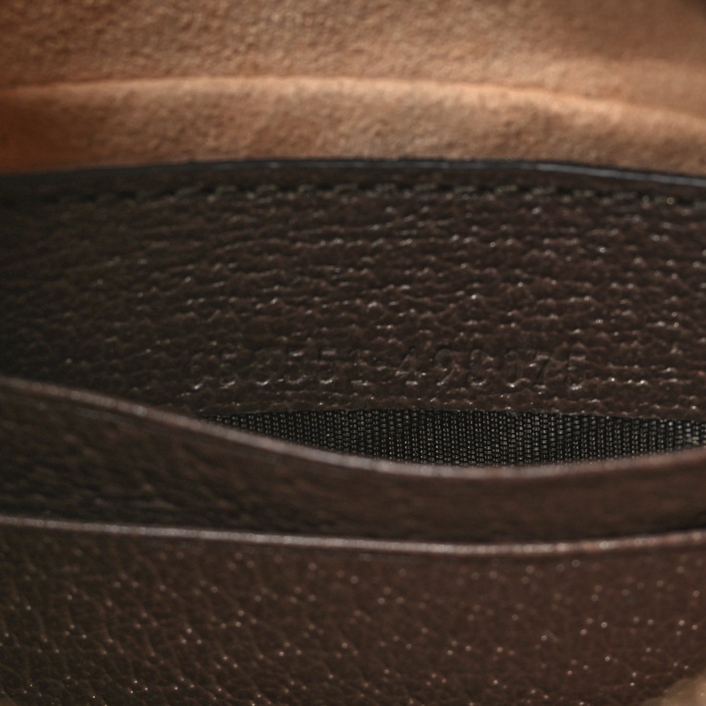 GG Supreme Monogram Textured Calfskin Web Mini Ophidia Half Moon Hobo Beige Ebony New Acero