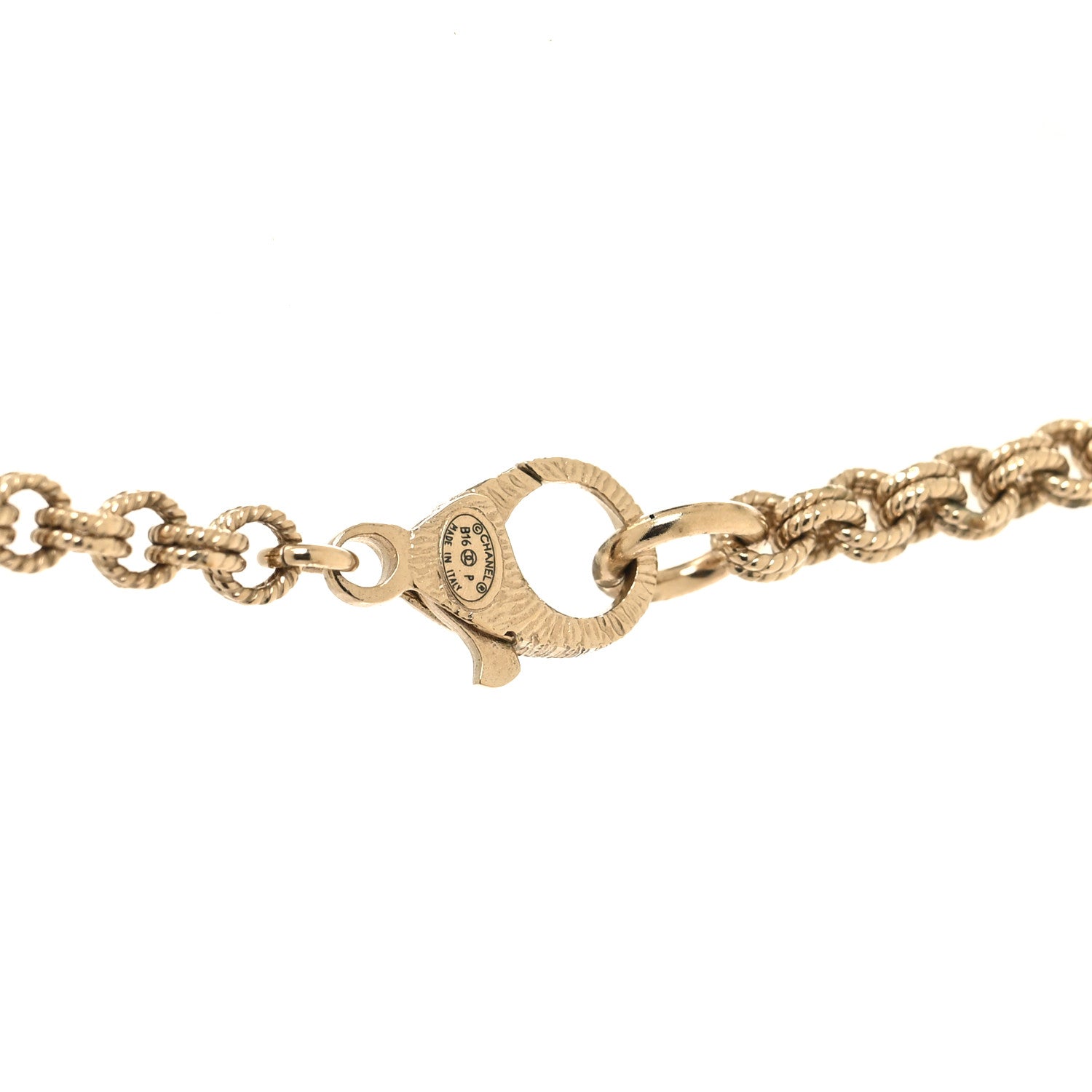 Chanel Pearl CC Long Necklace Gold 4 of 5