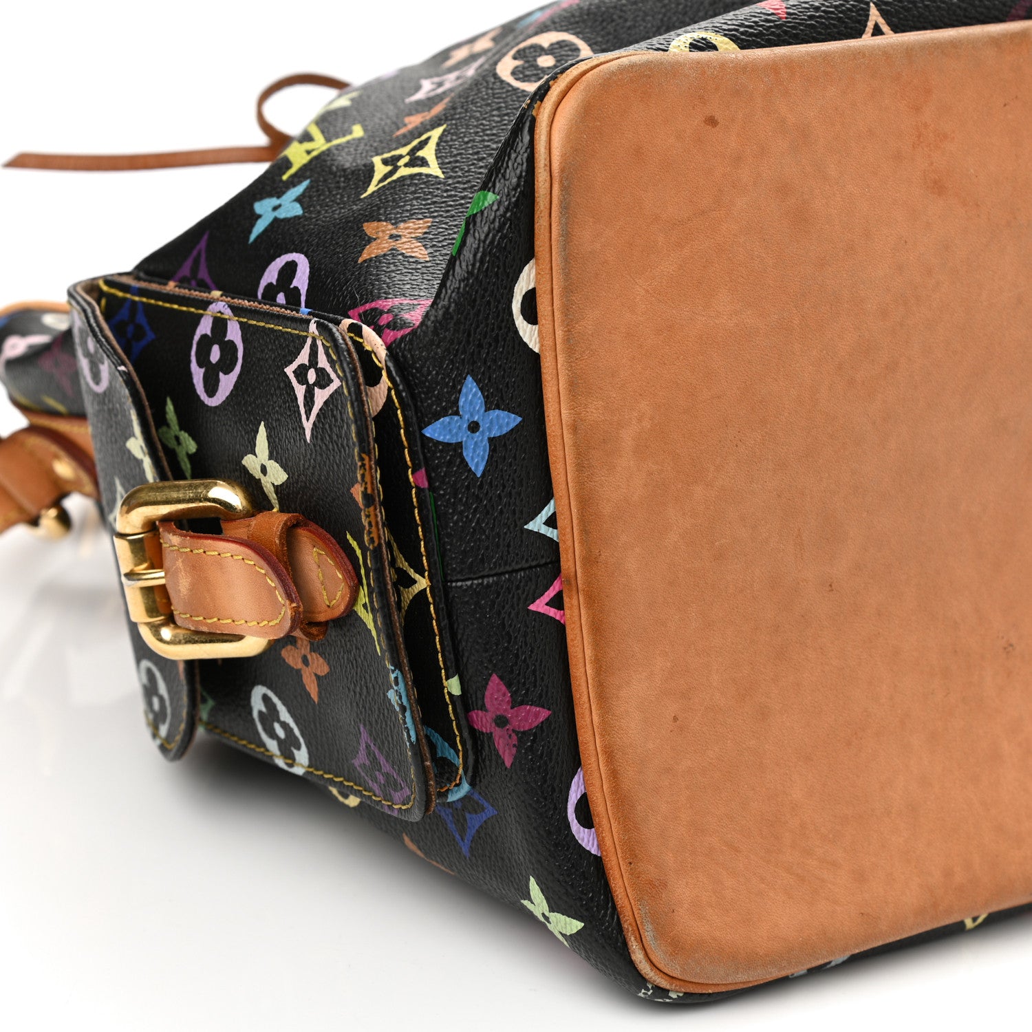 Louis Vuitton Monogram Multicolor Petit Noe Black 9 of 12