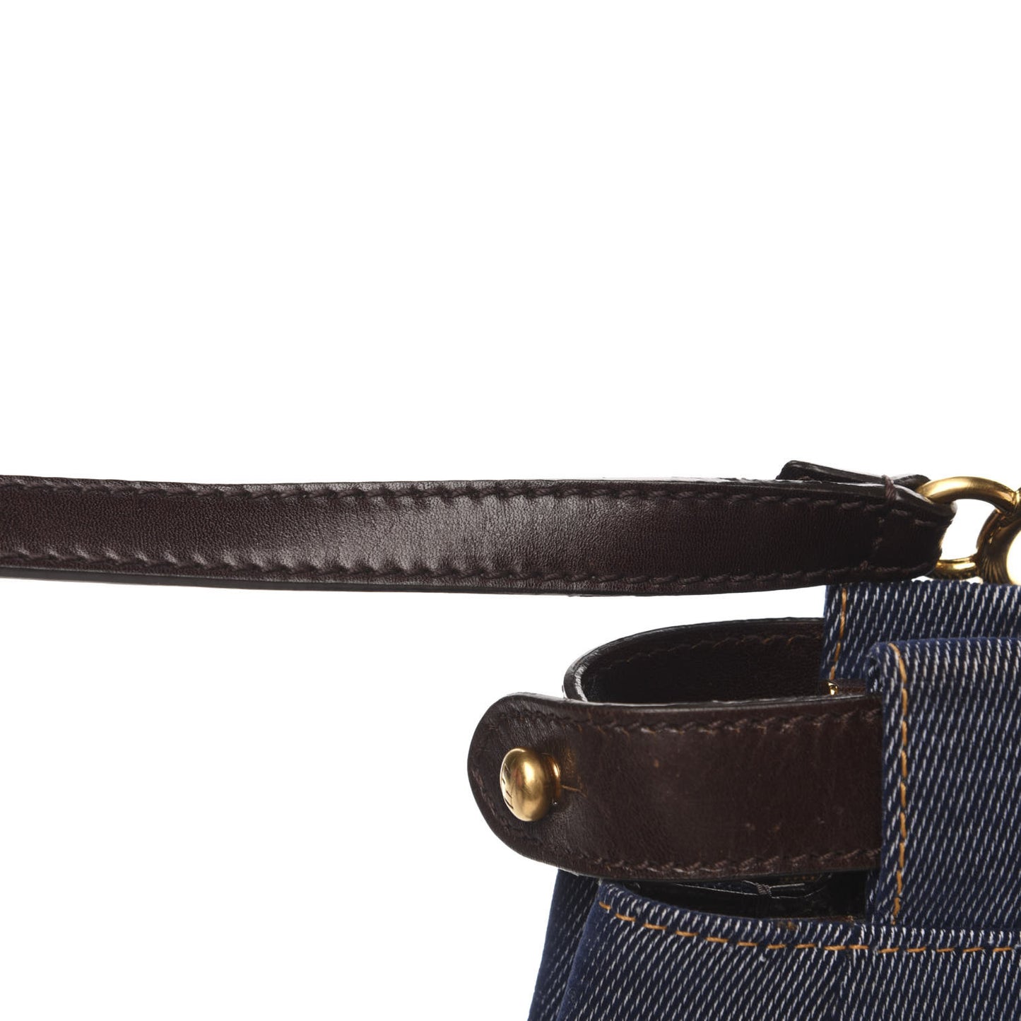 Denim Medium Peekaboo Iconic Satchel Blue