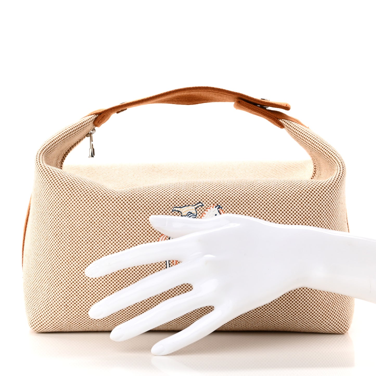 Canvas Large Bride-A-Brac Cabriole Case Biscuit