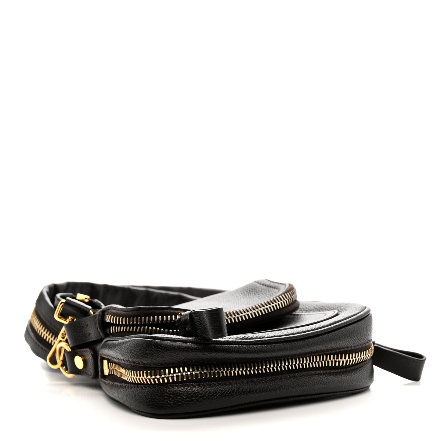 Calfskin Mini Jennifer Crossbody Bag Brown