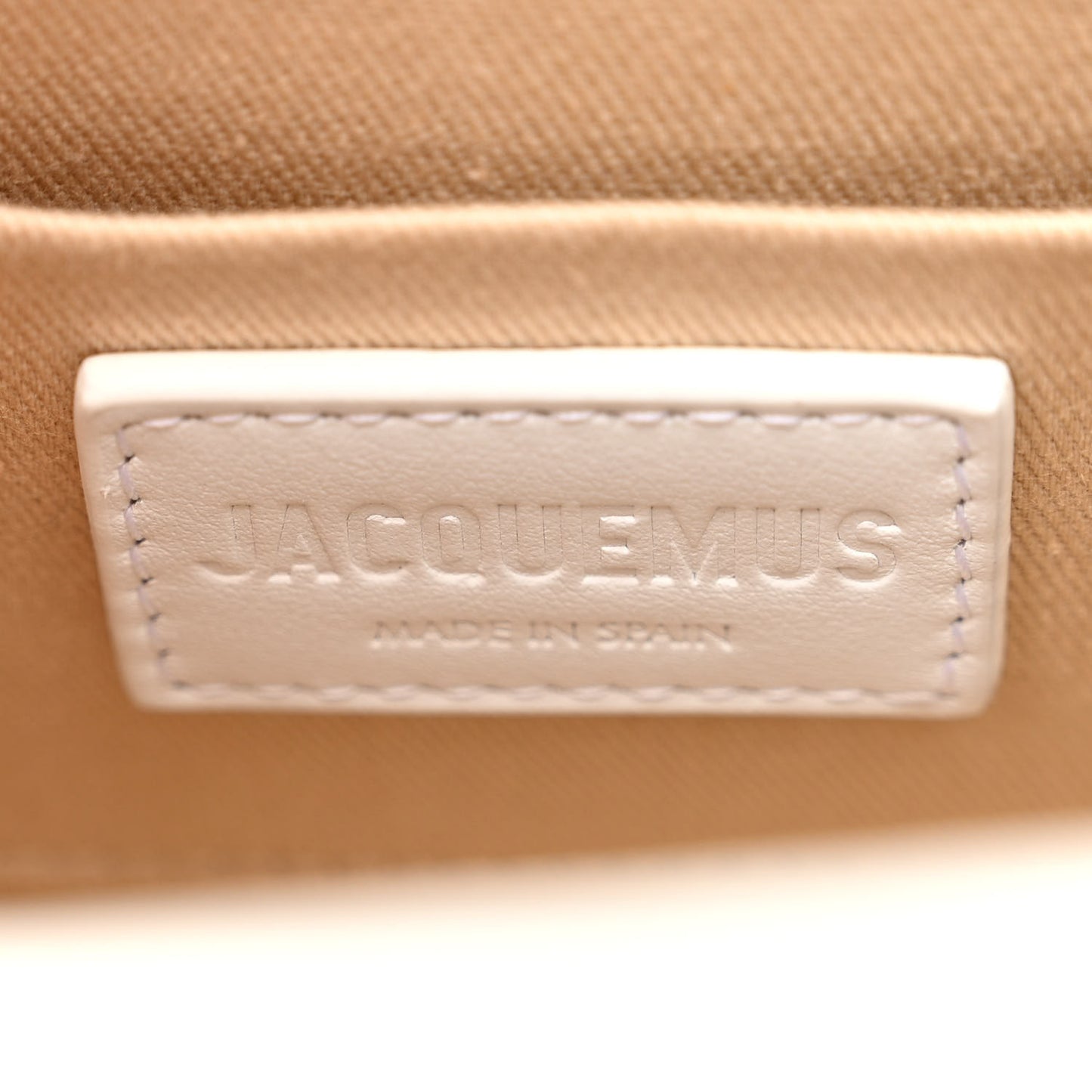 Smooth Calfskin Le Chiquito Noeud White