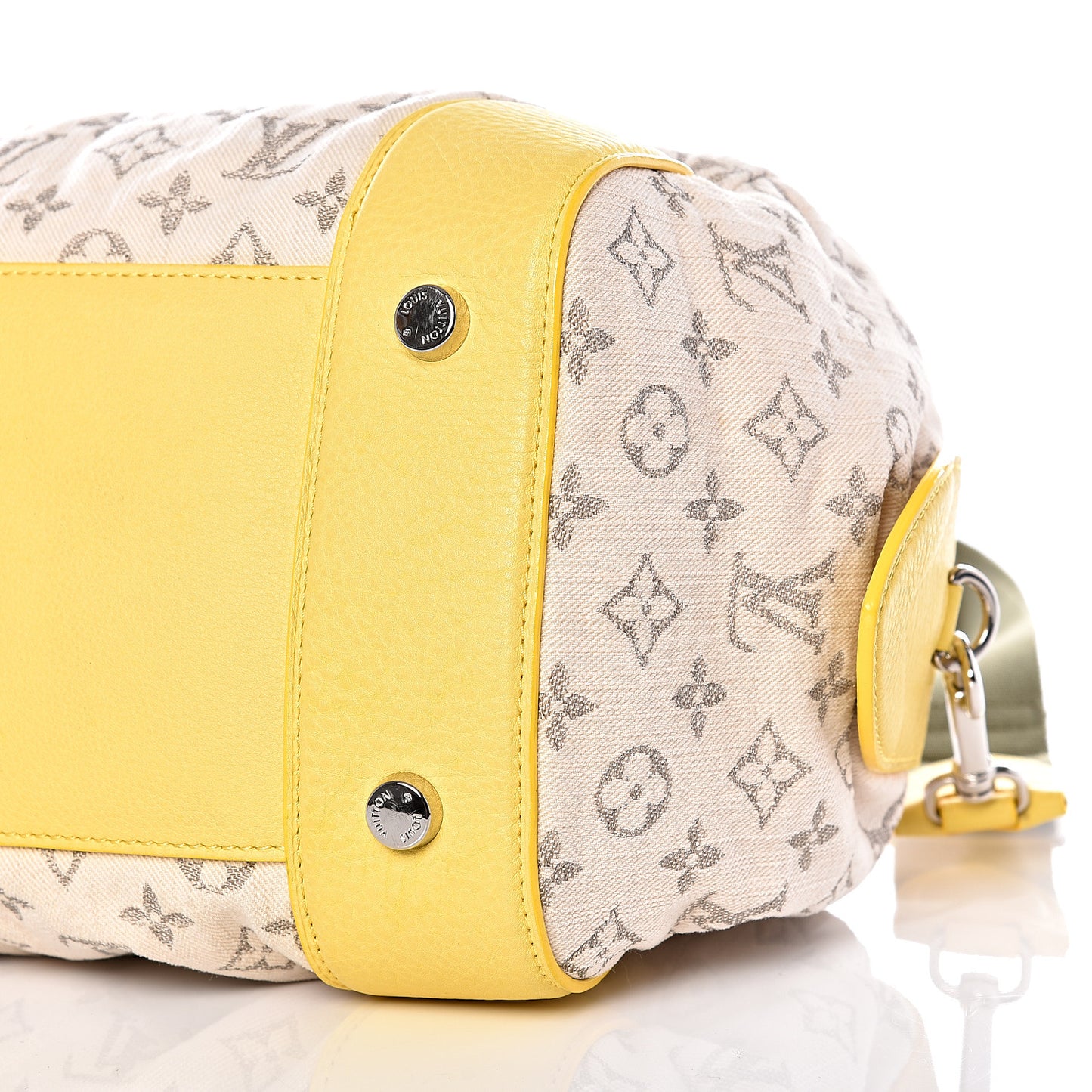Monogram Denim Speedy Round Yellow