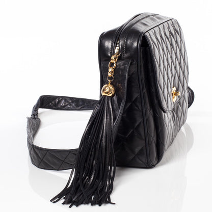 Chanel Lambskin Tassel Camera Case Black 3 of 12