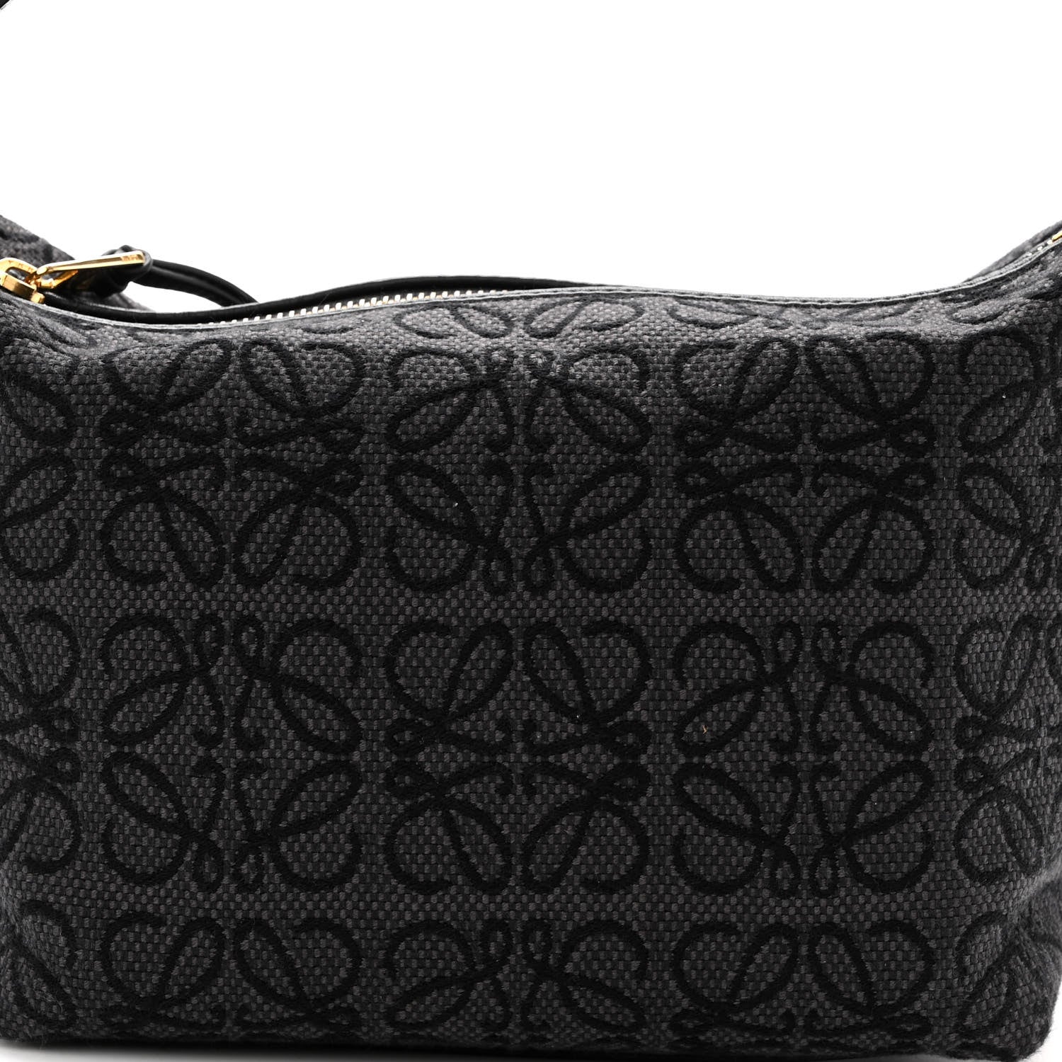 Loewe Jacquard Anagram Calfskin Small Cubi Bag Anthracite Black 7 of 9