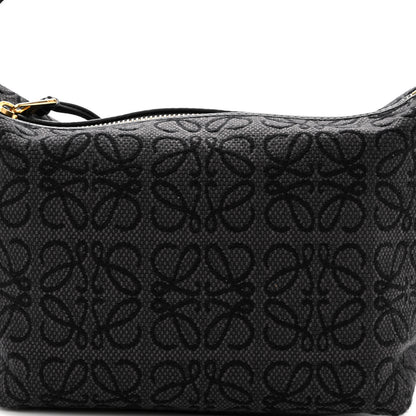 Loewe Jacquard Anagram Calfskin Small Cubi Bag Anthracite Black 7 of 9