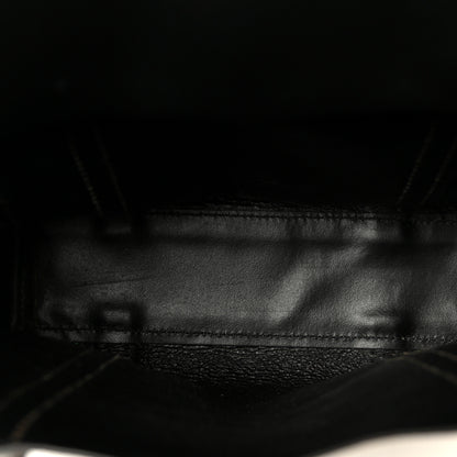 Balenciaga Metallic Goatskin Logo XXS Everyday Tote Argent Black 5 of 10