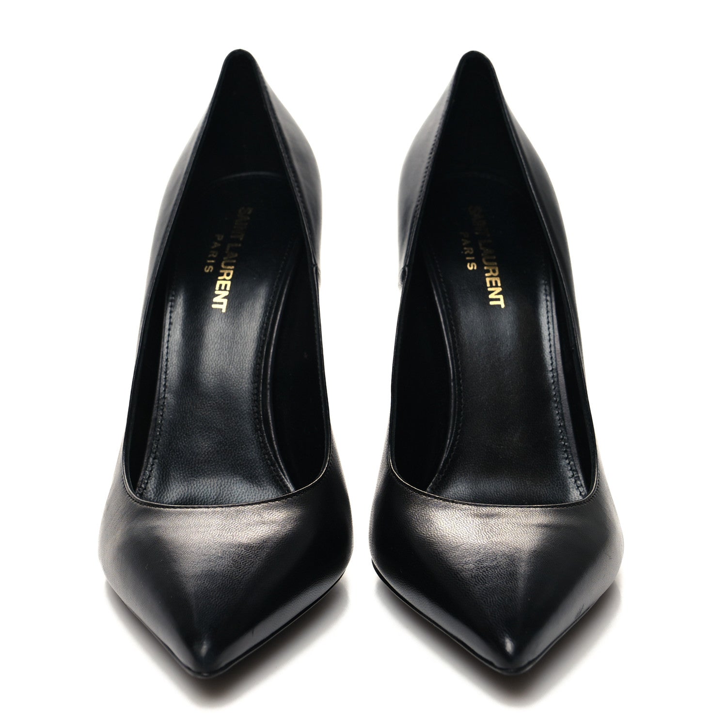 Saint Laurent Calfskin Opyum 110 Pumps 40 Black 2 of 8