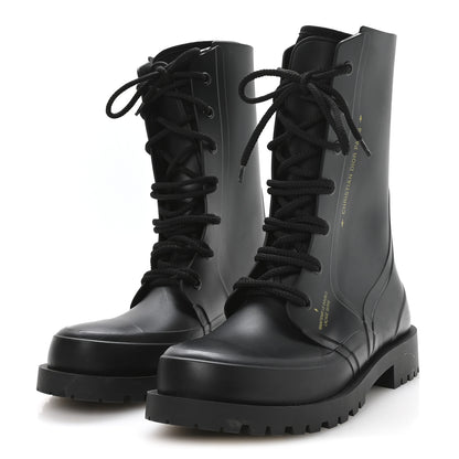 Christian Dior Rubber Diorcamp Low Boots 41 Black 4 of 8