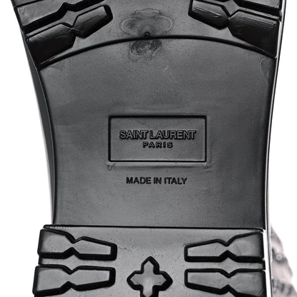 Saint Laurent Rubber Studded Festival Rain Boots 42 Black 6 of 10