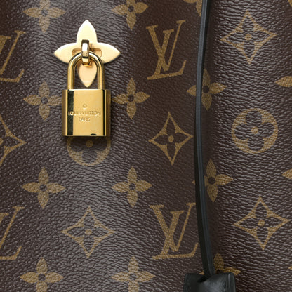 Louis Vuitton Monogram Flower Hobo Black 9 of 15