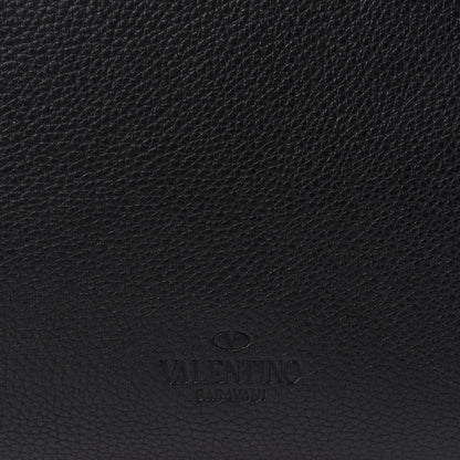 Valentino Garavani Grained Calfskin Rockstud Shoulder Tote Black 9 of 10