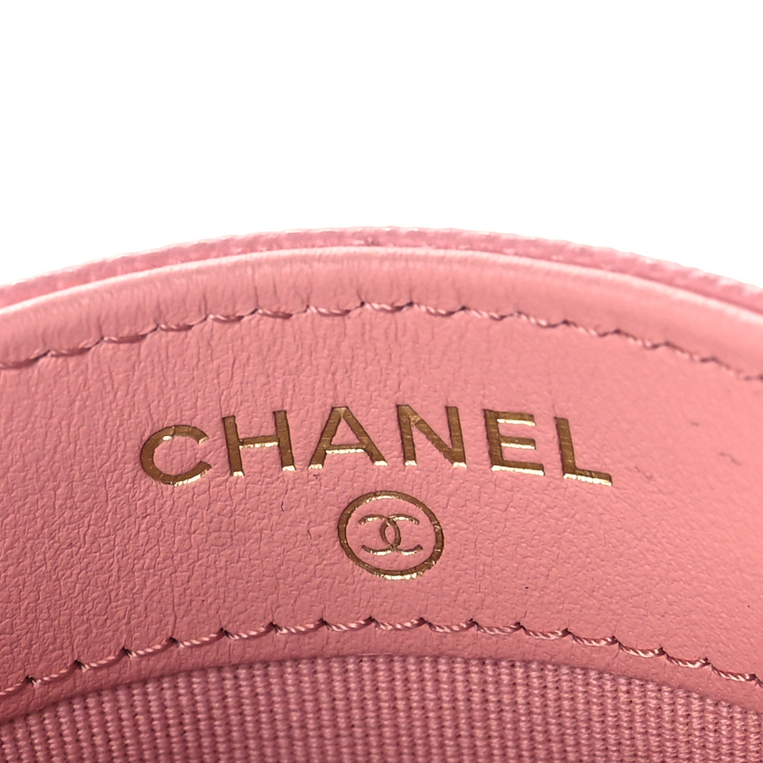 Chanel Caviar Quilted Card Holder Pink 6 of 10