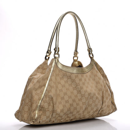 Gucci Monogram Large D Gold Hobo Gold 3 of 13