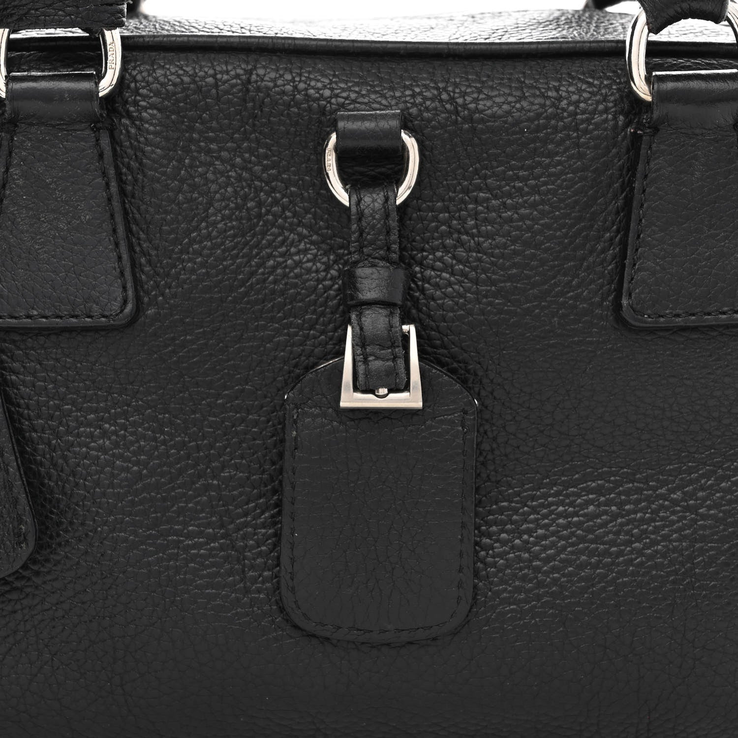 Prada Vitello Daino Bowler Black 8 of 15