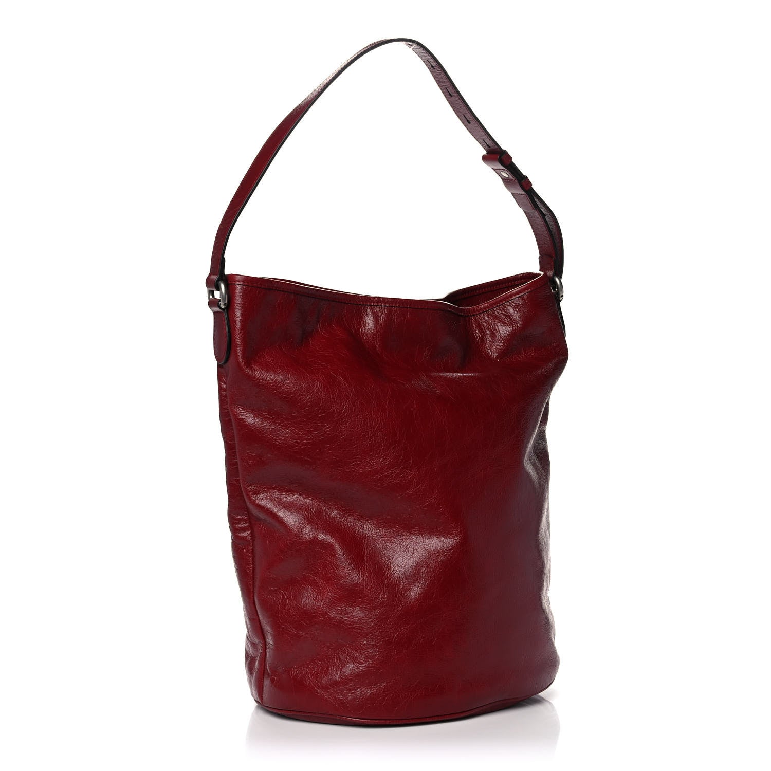 Gucci Fluffy Calfskin Morpheus Hobo Shoulder Bag Red 3 of 11