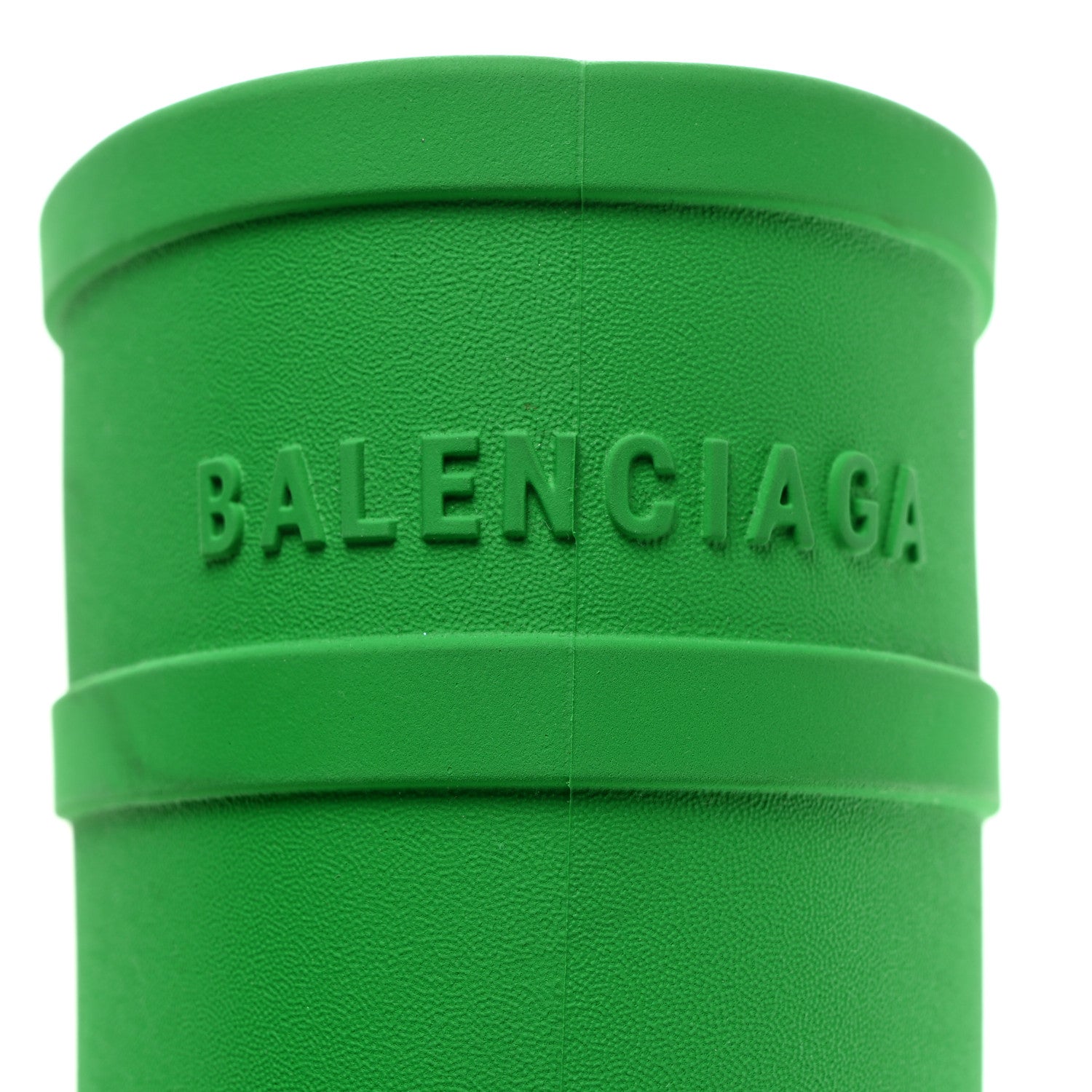 Balenciaga X CROCS Rubber Womens Rain Boots 39 Grass Green 6 of 10