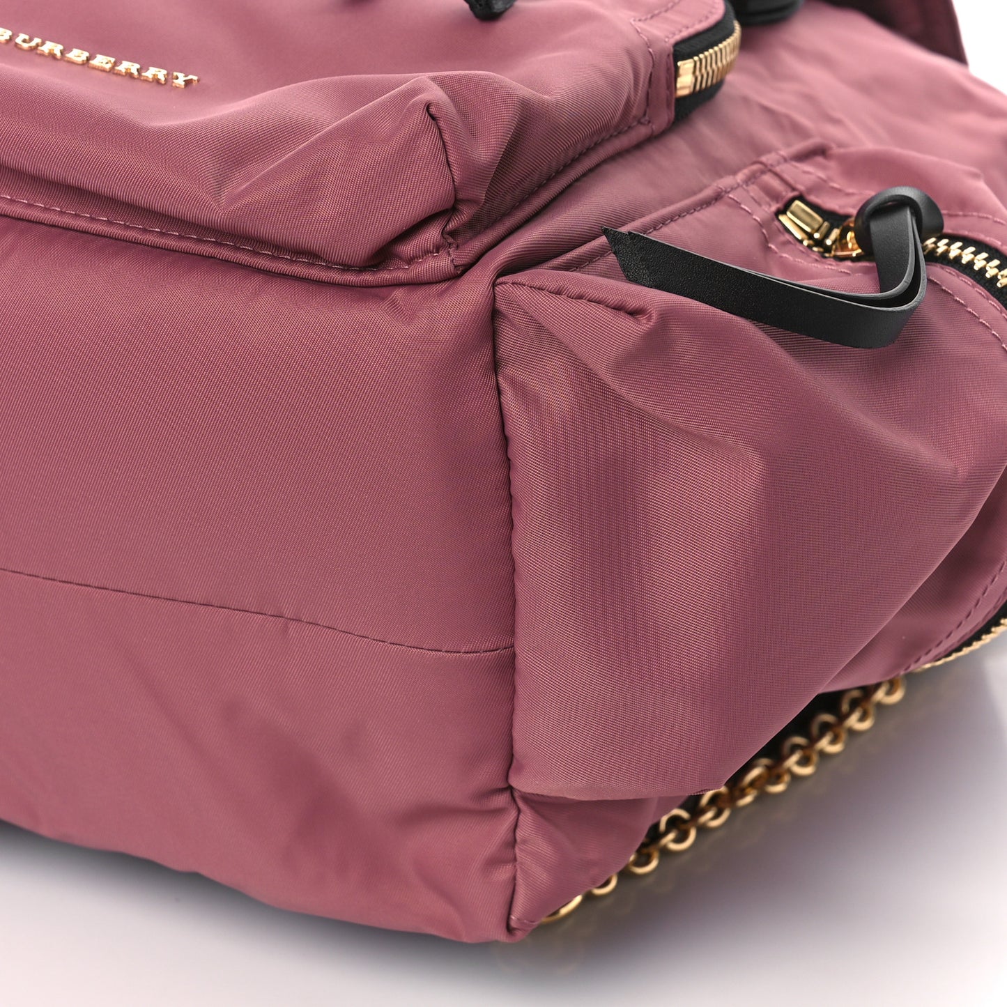 Nylon Medium Rucksack Backpack Mauve Pink