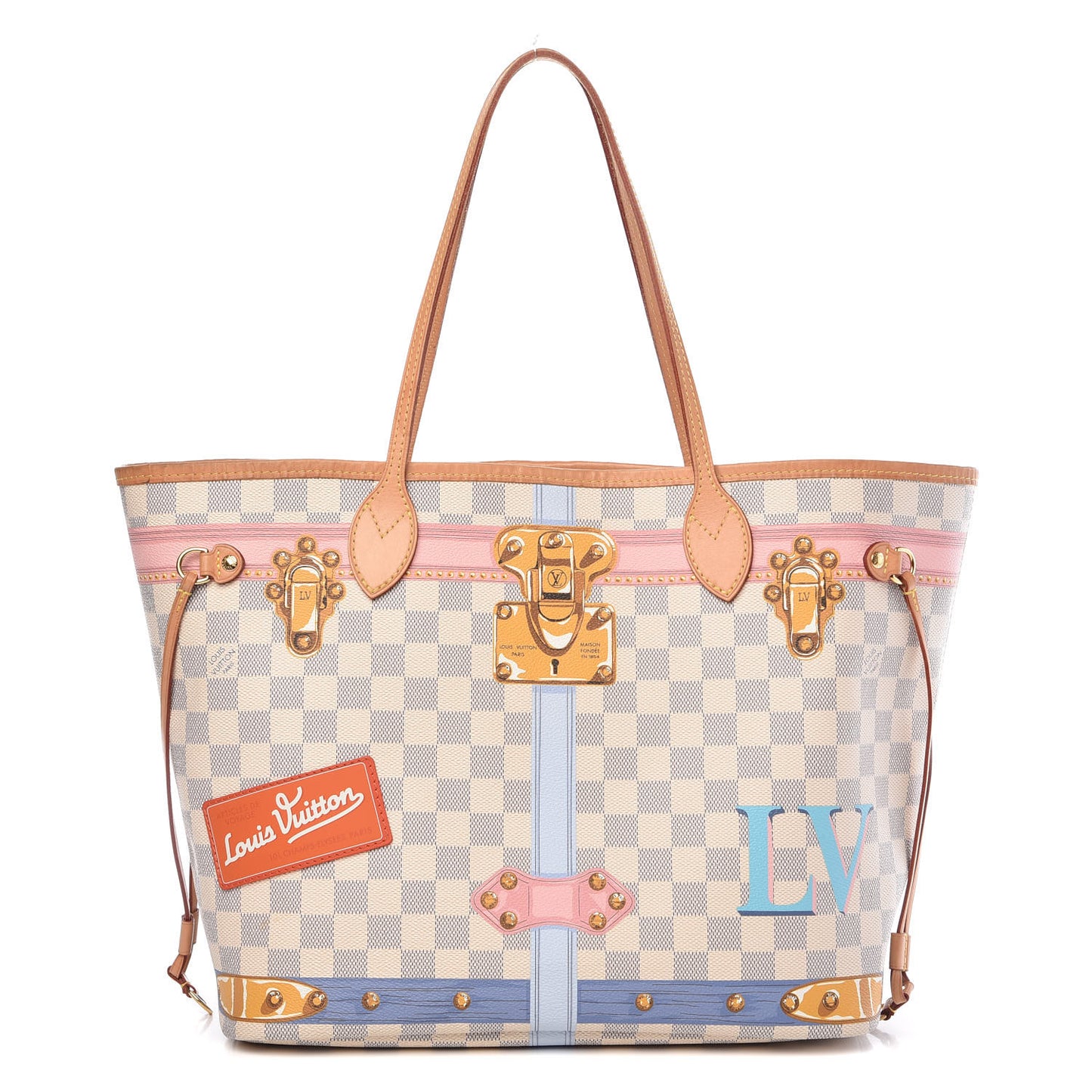Damier Azur Summer Trunks Neo Neverfull MM