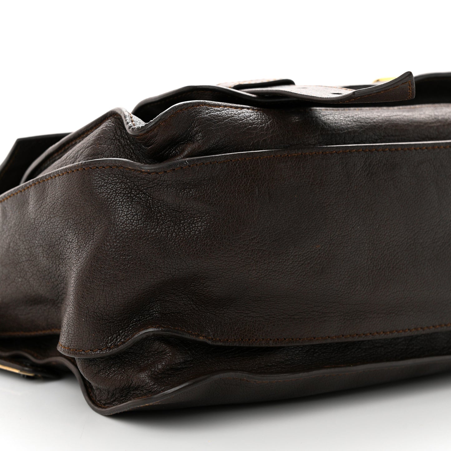 Lambskin Medium PS1 Satchel Dark Chocolate