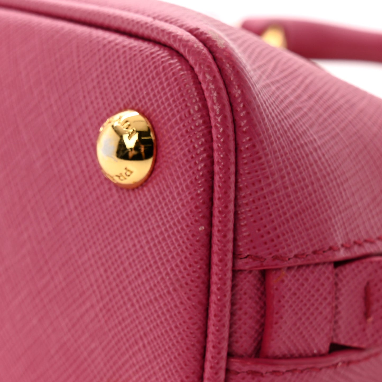 Saffiano Lux Mini Promenade Tote Fuxia