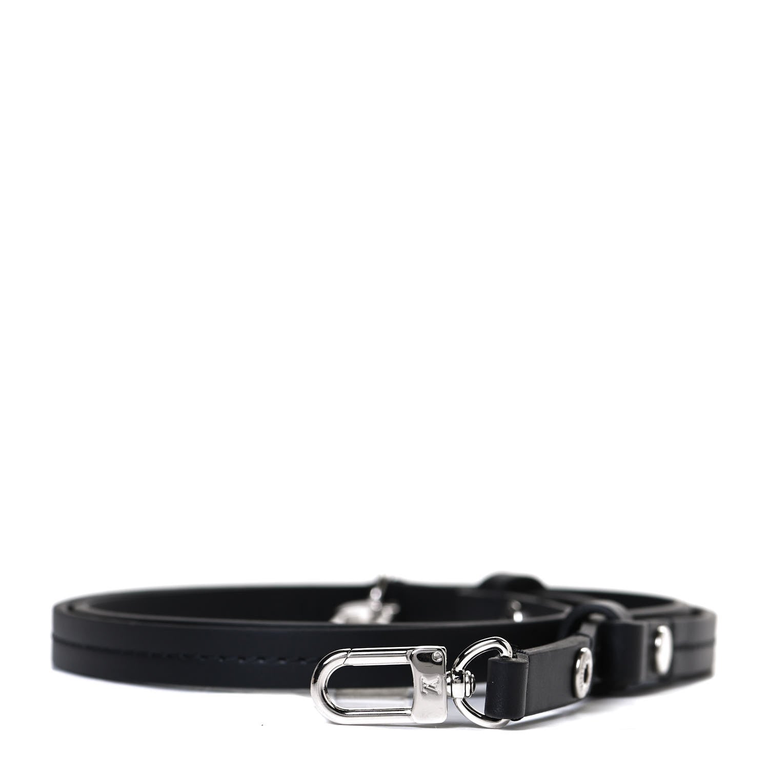 Louis Vuitton Calfskin 16mm Adjustable Shoulder Strap Black 1 of 4