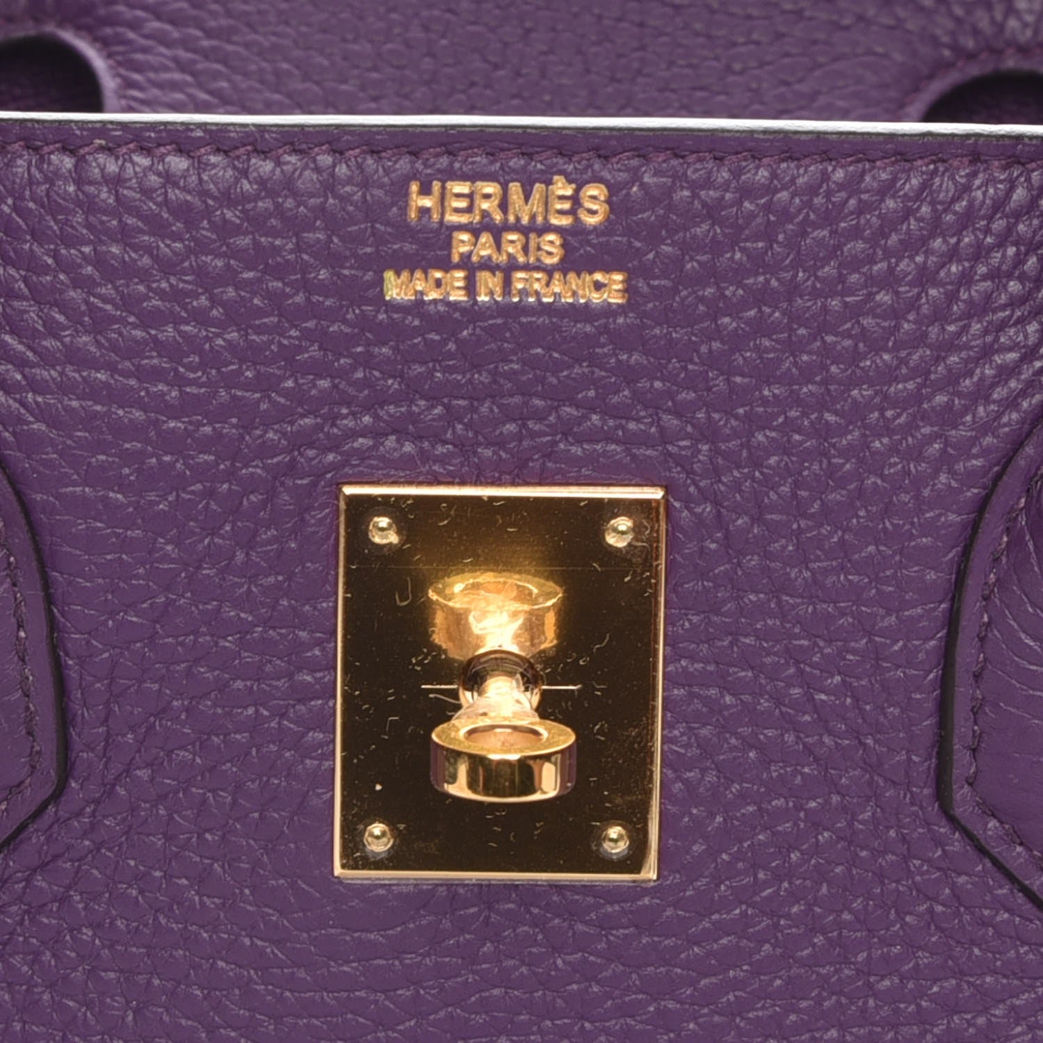 Hermes Taurillon Clemence Birkin 35 Ultraviolet 15 of 24