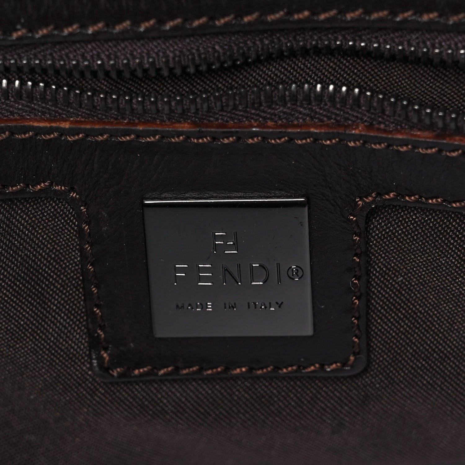Fendi Zucchino Mama Baguette Brown 5 of 7