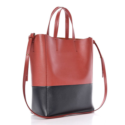Celine Grained Calfskin Small Vertical Bi-Cabas Claycourt Dark Navy 3 of 9