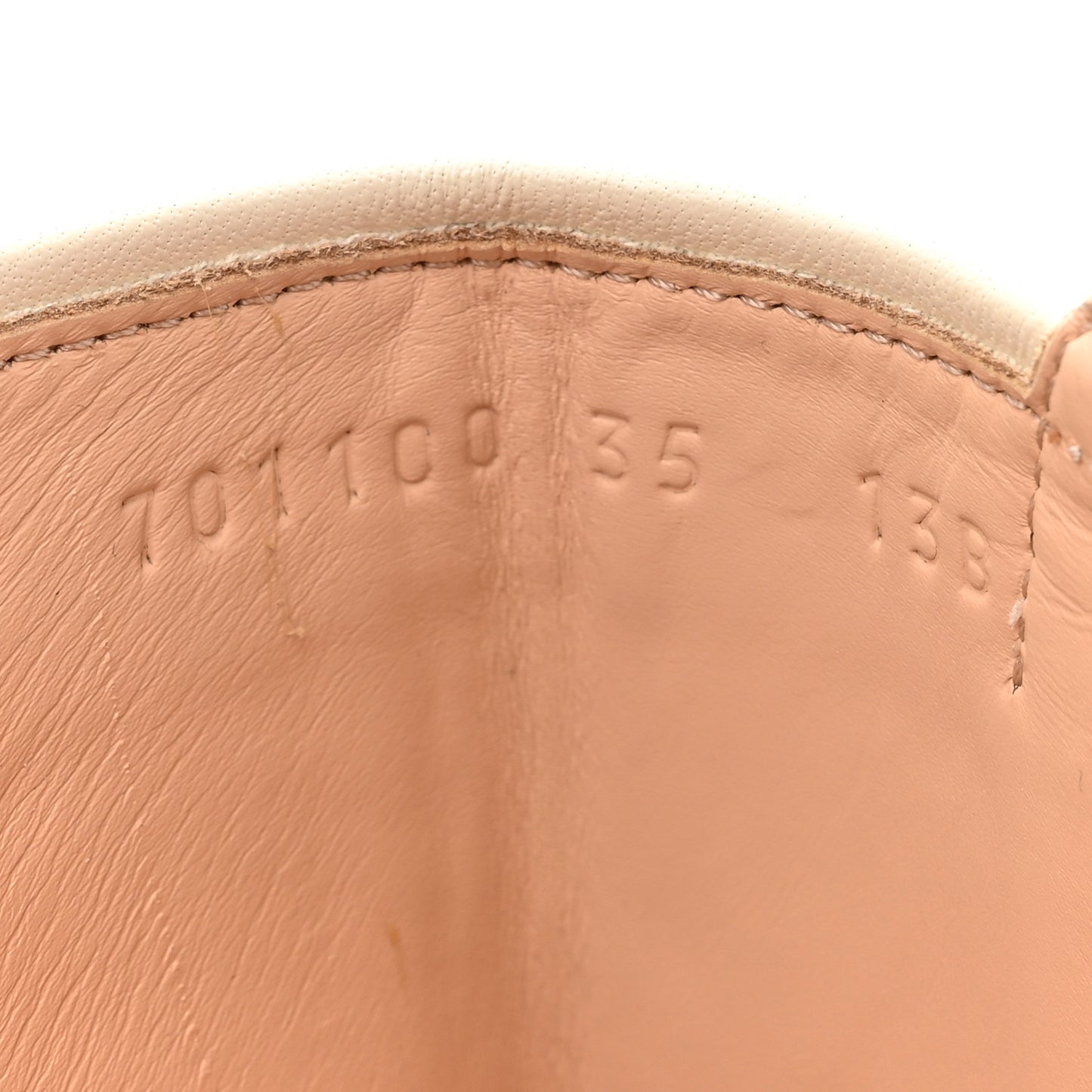 Kensington Calfskin Nappa GG Supreme Monogram Womens Double Buckle Ankle Boots 35 Mystic White Beige