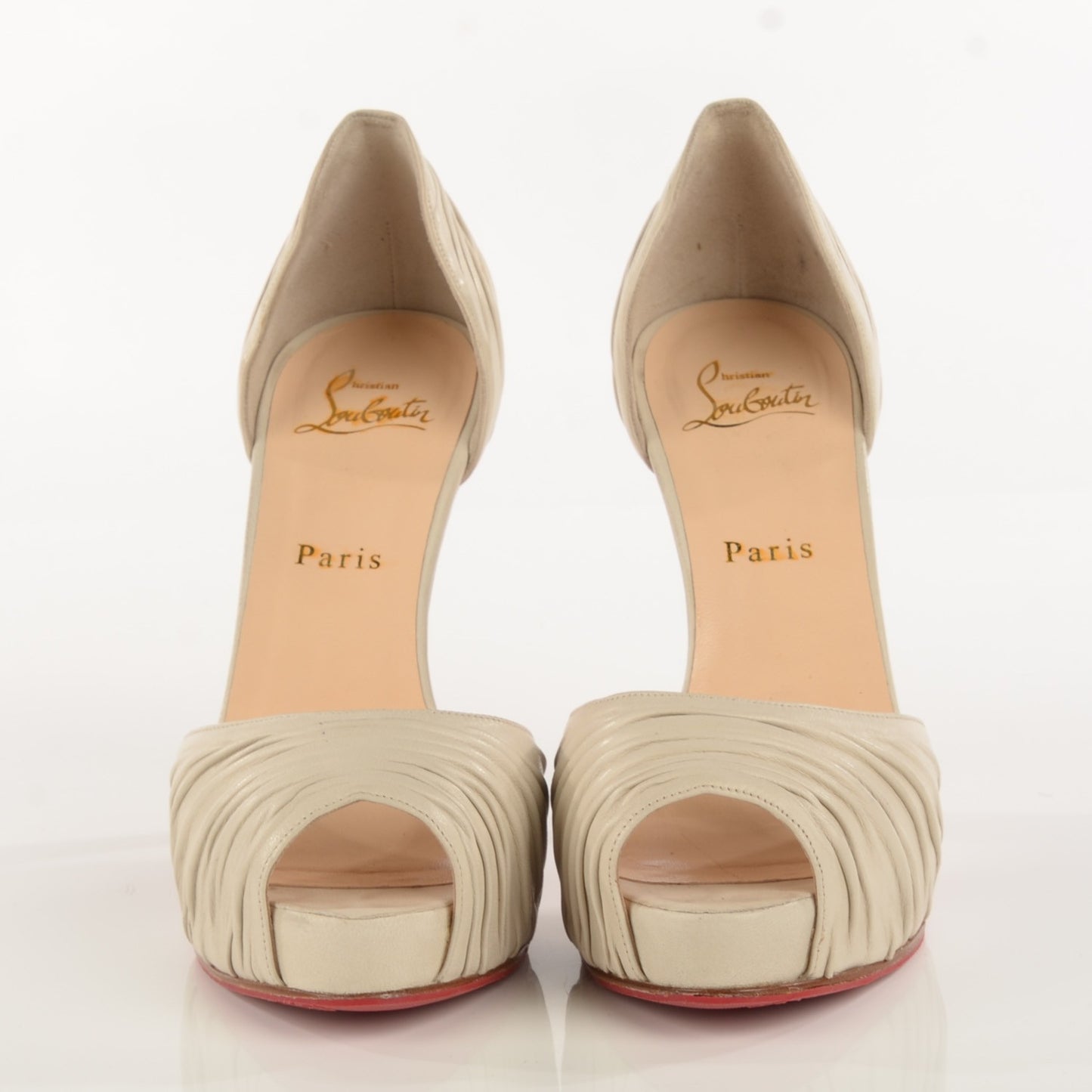 Nappa Leather Turbella 120 Platform Pumps 38.5 Ciment