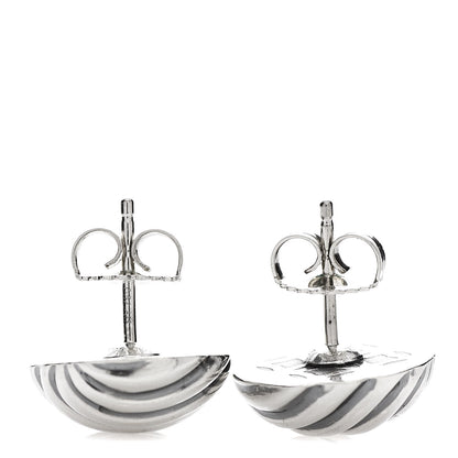 David Yurman Sterling Silver 14mm Sculpted Cable Stud Earrings 3 of 4