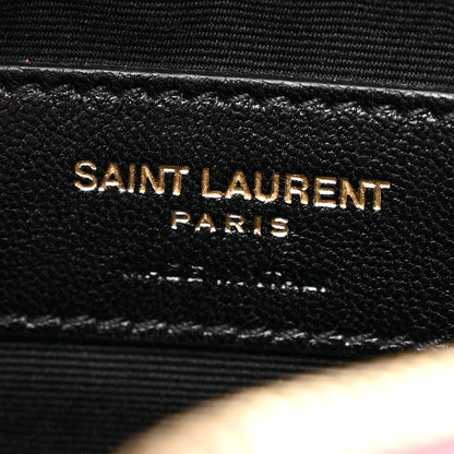 Saint Laurent Calfskin Matelasse Monogram Lou Belt Bag Dark Legion Red 6 of 13