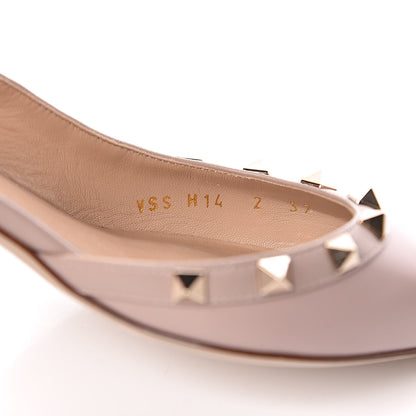 Valentino Garavani Nappa Rockstud Half D'Orsay Slingback 50mm Pumps 37 Poudre 7 of 13