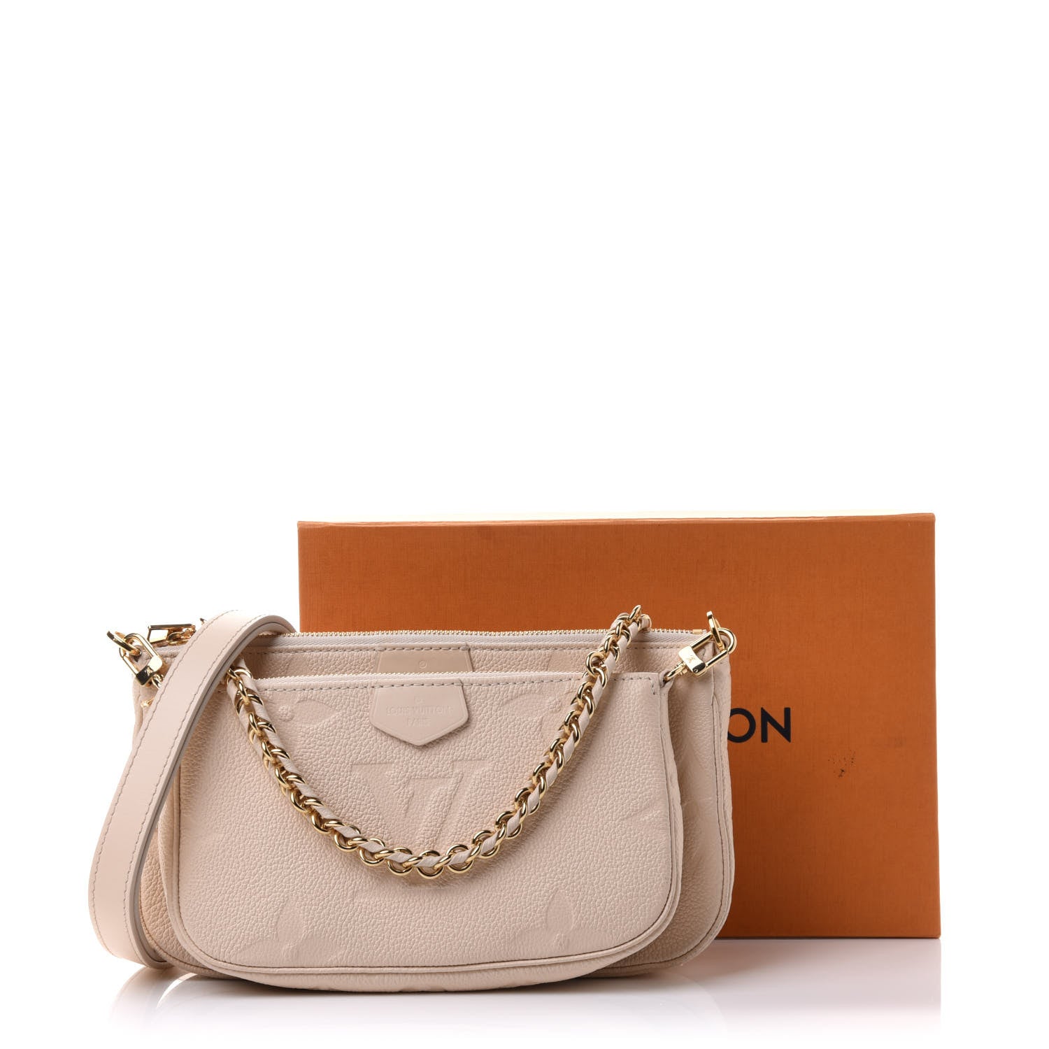 Louis Vuitton Empreinte Monogram Giant Multi Pochette Accessories Cream 10 of 10