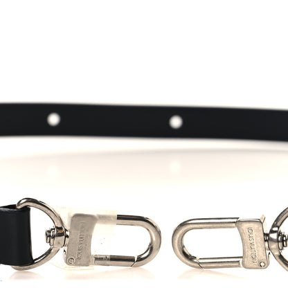 Louis Vuitton Calfskin 16mm Adjustable Shoulder Strap Black 3 of 4
