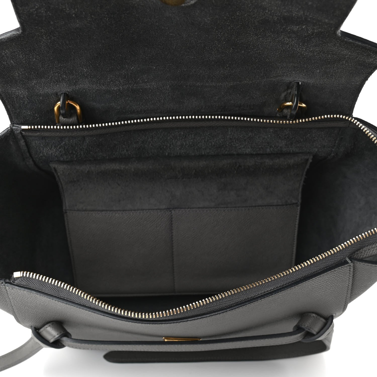 Celine Grained Calfskin Mini Belt Bag Grey 4 of 4