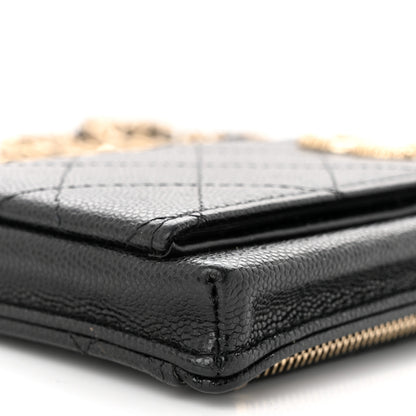Chanel Caviar Quilted Zip Phone Case Black 11 of 11