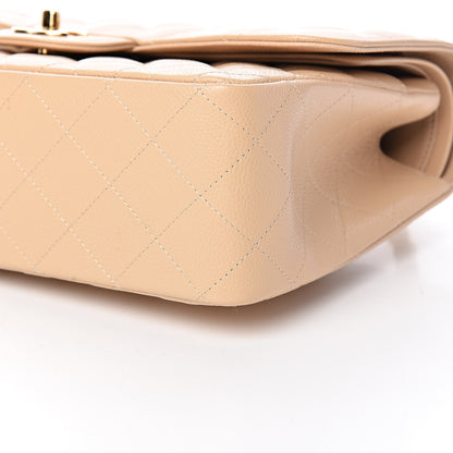 Chanel Caviar Quilted Jumbo Double Flap Beige Clair 9 of 10